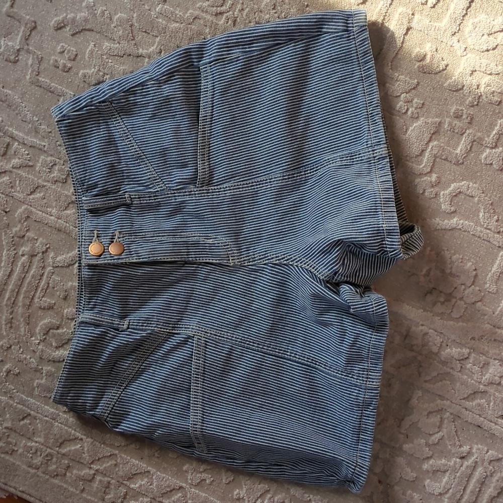 Universal Thread High Rise Midi Railroad Stripe